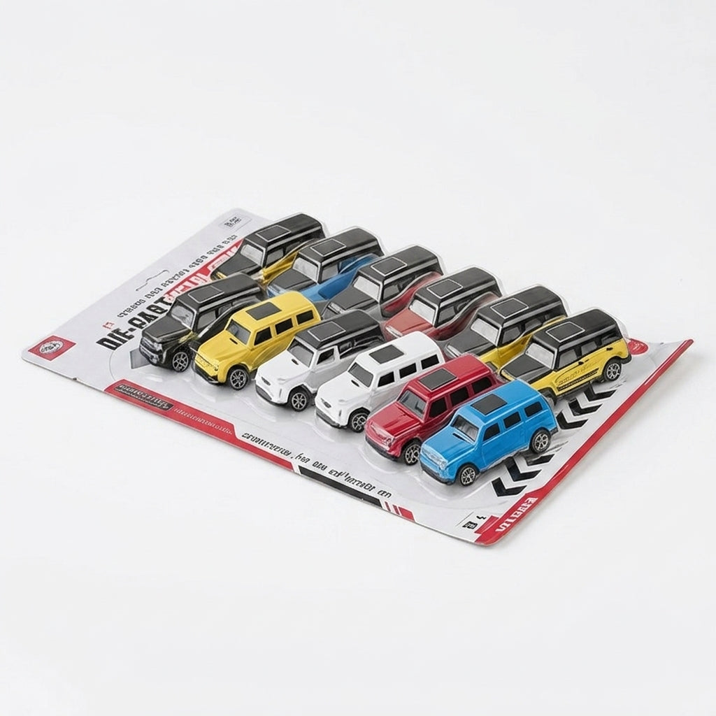 12-Pack Die-Cast Metal SUV Toy Cars Set