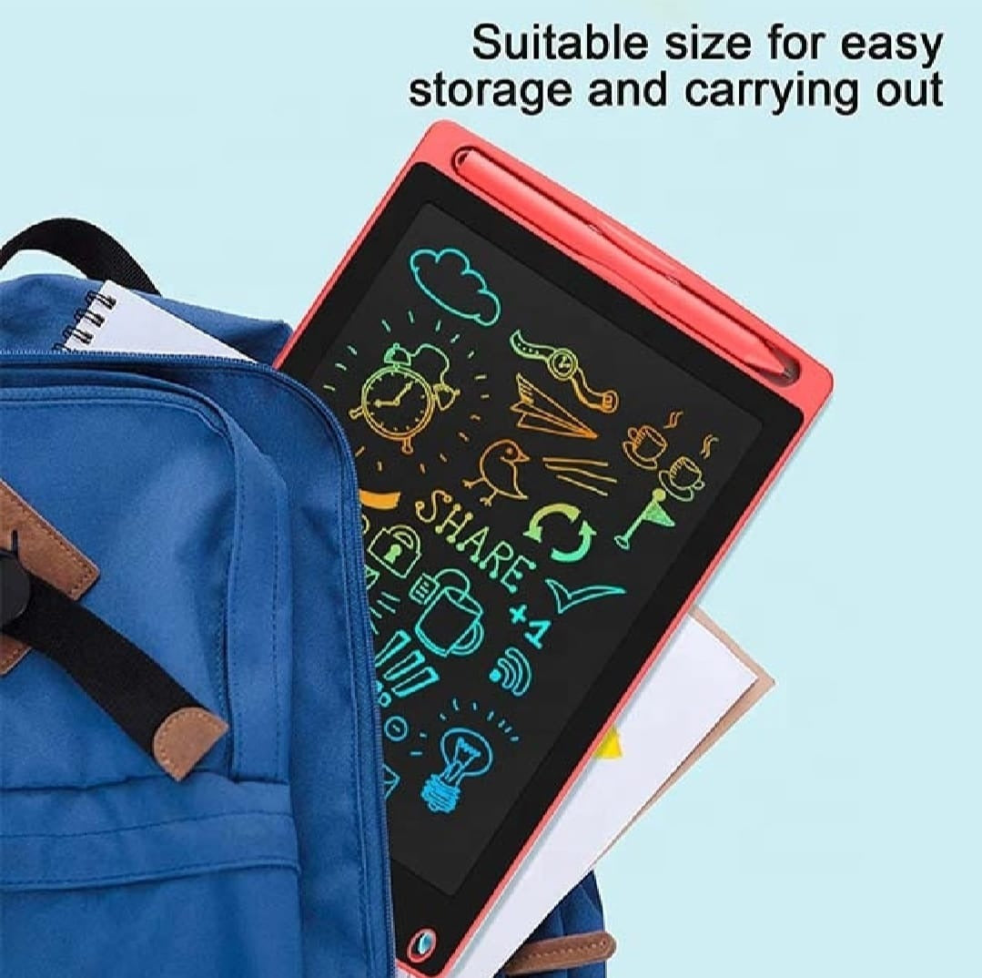 2-in-1 Kids Pencil Case with LCD Writing Pad