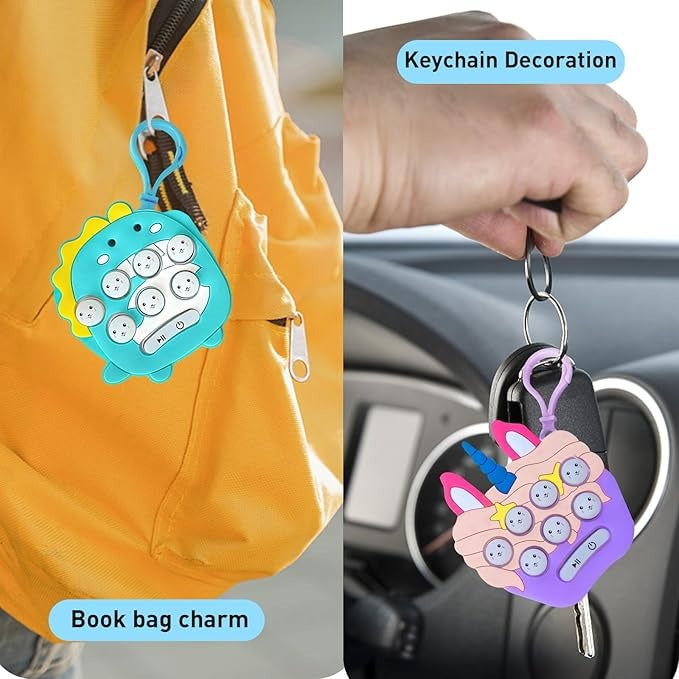 Mini Quick Push Electronic Fidget Toy & Keychain