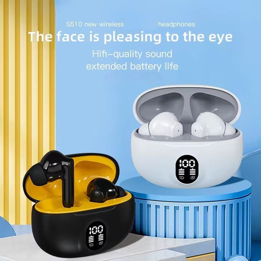 STEREO 895B Wireless Earbuds with Smart Digital Display