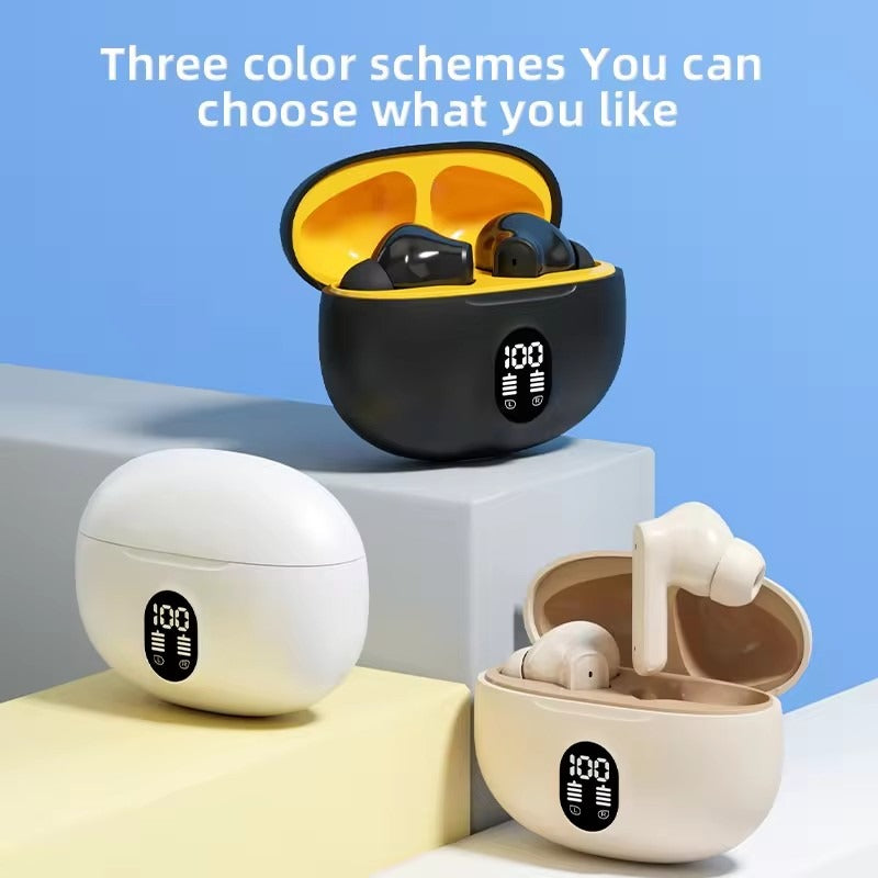 STEREO 895B Wireless Earbuds with Smart Digital Display